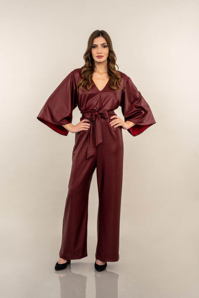 Love In Burgundy Jumpsuit